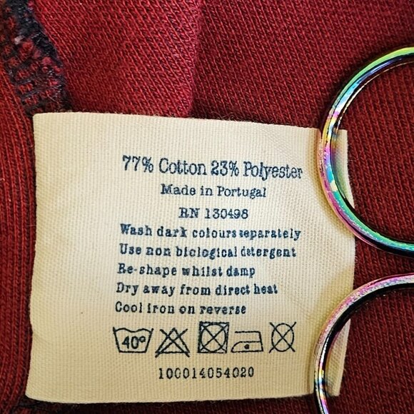 Jack Wills Sweatshirt Mens XL Navy Red Spellout Logo Front Crewneck LS Preppy - Picture 10 of 13